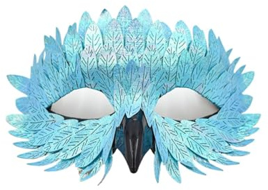 GSXLZ Federmaske Frauen Federmaske Geeignet for Rollenspiele Halloween Weihnachtsschmuck(Color2)