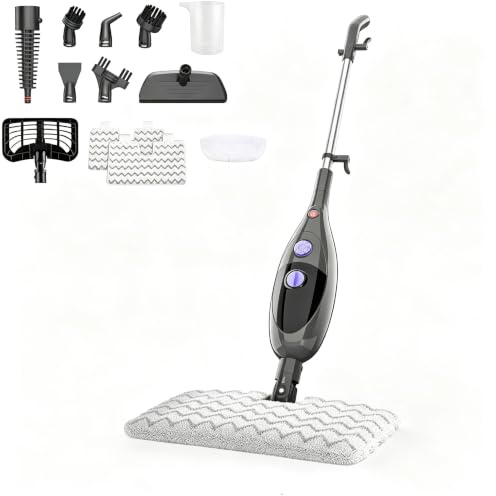 12-in-1 Handheld Steam Mop Cleaner, 1300W Fast Heating Floor Steamer