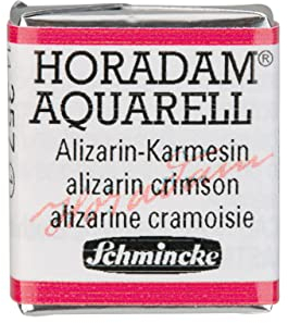 Schmincke – HORADAM® AQUARELL - feinste Künstler-Aquarellfarben, 357 Alizarin-Karmesin, 14 357 044, 1/2 Näpfchen