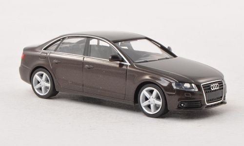 Audi A4, met.-braun, Modellauto, Fertigmodell, Herpa 1:87