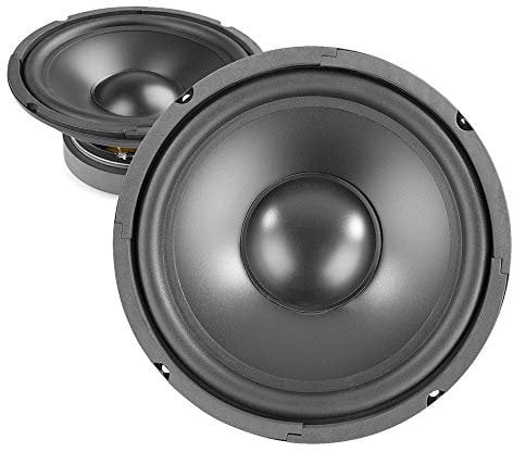 Fenton 8 Mid Range Speaker Drivers Pair - 400W Polypropylene Cone Woofer Kit for PA, DJ, Hi-Fi & Car Audio Speaker Systems, 8 Ohms, 90dB SPL, Clear Mid-Bass Frequency Response, 2x 200W Drivers