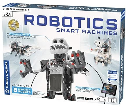 Thames and Kosmos, 620375, Robotics: Smart Machines, Program and Control Your Robots with Your Tablets/Smartphones, 8 Models, Ages 8+