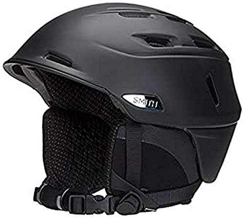 SMITH Erwachsene Skihelm Camber, Schwarz matt/Grau, 51-55