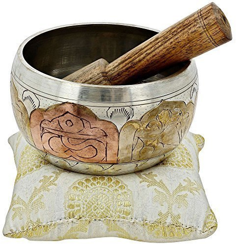 kartique Klangschale Multicolor – 10,2 cm – Für Heilung Meditation Gebet & Yoga | Tibetische | Buddhistische Klangschale | kaufen 1 get 1 gratis