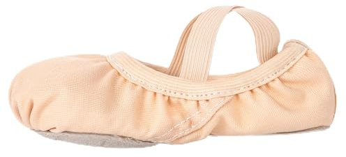 Tancefair Zapatos de Ballet para niñas Canvas Dance Zapatos de Lona Suela de Cuero Dividida Gimnasia Zapatos de Yoga para niños pequeños Niñas Mujeres