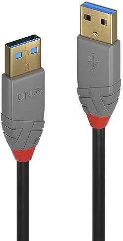 Lindy Cable USB 3.2 Tipo A M-M, Linea Anthra, 3M