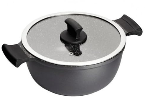 Cacerola Con Tapa Inoxibar ABSOLUT Negro