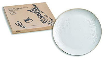 Farm to Table Plate Asparagus (Debossed) - 10 in