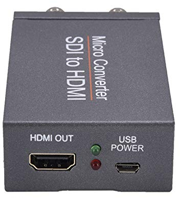 Queen.Y Micro-Konverter SDI auf HDMI Wandler 3G SDI HD auf Adapter 1080P Schnelle Signalübertragungsanzeige SDI in HDMI Out SDI Loopout