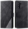 SONWO Cover per Galaxy Note 10, Flip Caso in PU Pelle Case Cover Portafoglio Custodia per Samsung Galaxy Note 10, [Kickstand] [Slot per Schede], Nero