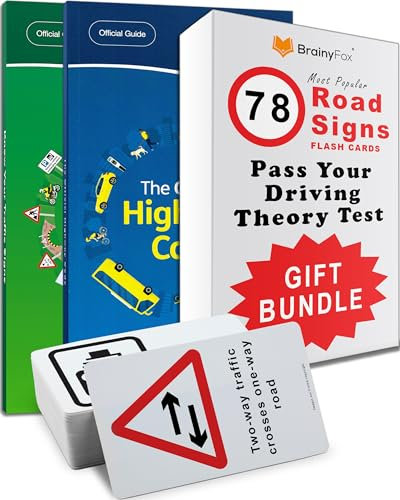 2025 Driving Theory Test Kit: Includes The Official Highway Code 2025 Book UK, Know Your Traffic Signs Book & 78 Road Signs Flash Cards. 16th, 17th, 18th Birthday Gifts for Teenagers Girls & Boys
