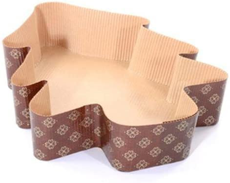CART ONE -10 Pz Stampo Forma Cottura Albero Natale da 100 gr in Carta Forno Torta Salata o Dolce