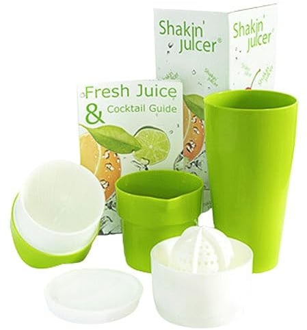 Shakin' Juicer Saftpresse & Entsafter – Handlich, robust & BPA-frei – Vielseitiger Entsafter für Gemüse und Obst – Zitruspresse spülmaschinenfest – Made in Germany