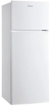 Candy CDV1S514FW, Two-Door Refrigerator, 55 cm, Total Capacity 213 L, Static, Freezer 42 L, Vegetable Drawer, Internal Temperature Control, LED, Reversible Doors, Class F, White