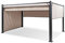 blumfeldt Pantheon Cortina Pavillon, Wasserdicht mit Faltdach, Stabiler Gartenzelt-Pavillon mit Seitenwänden, Metall-Pavillon Winterfest, Partyzelt mit UV-Schutz, Polyester, Pavillon 3x4m, Grau/Sand