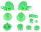 DAGIJIRD 11 in 1 Pulsanti e pollice Chrome D-pad Mod Set per GameCube Controller per NGC