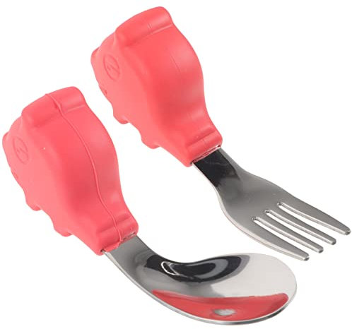 Healvian Cubiertos Para Bebés Juego De Cuchara y Tenedor Precucharas Bebe Blw Fácil De Usar Para Pequeños