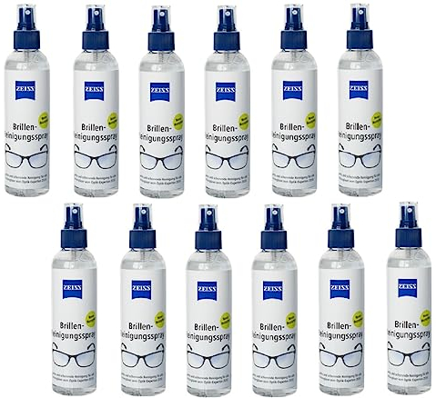 ZEISS - Salviette per la pulizia degli occhiali o spray per la pulizia delicata e accurata delle lenti degli occhiali, senza alcol (12)