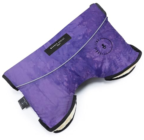 Kinderwagen-Muff aus Lammfell von WERNER CHRIST BABY - MOFFY ICONIC LINE ist der ideale Handwärmer für Buggys aus medizinischem Fell, einfache Handhabung, Handmuff in violet