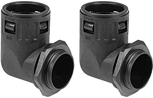 XYWHPGV Connettore per tubo corrugato 90 gradi AD34.5 Fascette per giunti per tubi flessibili 2 pezzi(0d4dd a241d 94769 cb389 4f697 6bd88