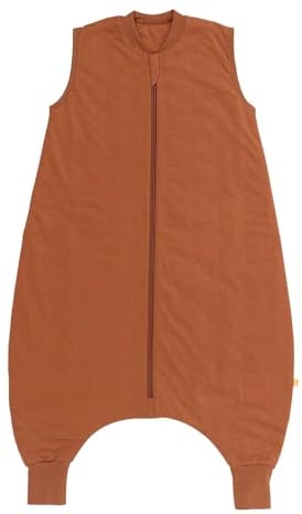 schlummersack Slumbersac gigoteuse à pieds été pour enfant 1.0 Tog 90 cm légère et douce, Caramel | Turbulette avec ouvertures aux jambes, taille 90-100 cm, pour été & printemps