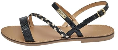 LES TROPEZIENNES PAR M. BELARBI Femme BATRESSE Chaussures Ville Sandale, Noir-Multi, 36 EU