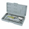 SOUMAS - Socket Set - Corrosion-Resistant 40 PCS Sockets Set of 1/4 and 3/8 Inch Drive with Ratchet, Extension Bar and Storage Box for Professionals and DIY Enthusiasts