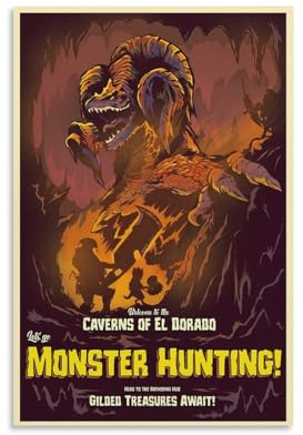 Videospiel-Poster mit Höhlen von EL Dorado MH, Wanddekoration, Leinwand, Wandkunst für Wohnzimmer, 40 x 60 cm
