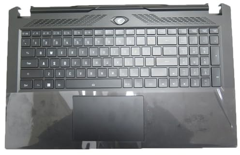 RTDPART Laptop-Handballenauflage und Tastatur für Gigabyte Für AORUS 17 YE5 KE5 XE5 Für AORUS 17 YE4 KE4 XE4 RX7PXE 27363-7PXE0-G20S Ohne Touchpad Englisch US Mit Hintergrundbeleuchtung Neu