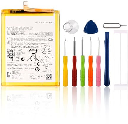 Batteria di ricambio SwarKing ND40 compatibile con Motorola Edge 30 Moto 4020 mAh con strumenti