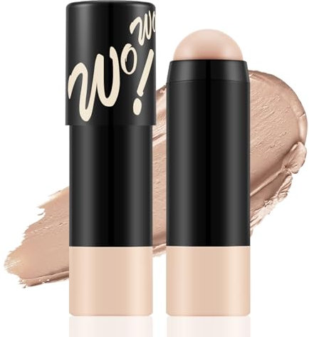 Apooliy Matte Foundation Stick,Leichte, aufbaubare, volle Deckkraft,Langlebige Gesichts Foundation,Concealer Stick,Wasserfest