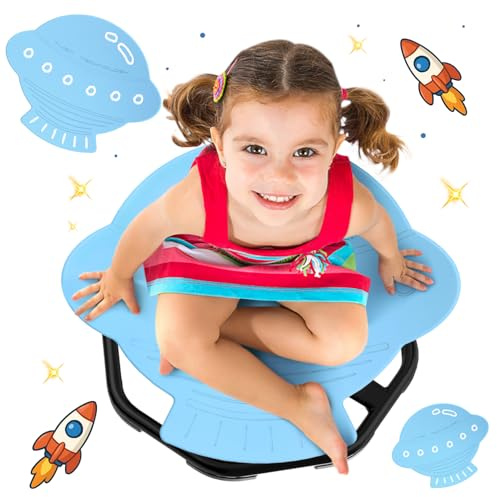 Evie Bee Silla Giratoria Infantil, Juguetes Sensoriales Autismo, Columpio Sensorial 360°, Silla para Niños con Tdah, Juguete Giratorio, Parte de Juguetes Sensoriales para Niños con Autismo
