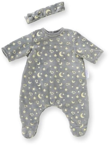 Corolle Pyjama leuchtet in der Nacht und Stirnband, Kleidung für Puppen 30 cm, ab 18 Monate, 9000111020