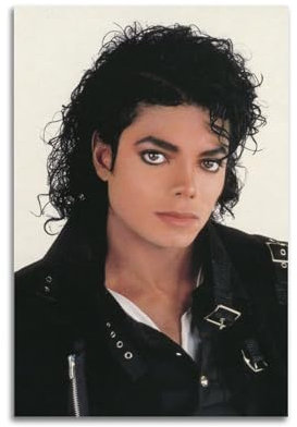 THROYKA Michael Jackson-Figuren-Poster, Kunst, Wohnzimmer, Schlafzimmer, Poster, Gemälde, dekorativer Maldruck, Leinwand, Wandkunst, Bild, Wohnzimmer, Heimdekoration, 30 x 45 cm, ungerahmt, 40