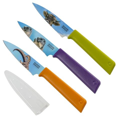 Kuhn Rikon COLORI®+ Rüstmesser Set Schweizer Tiere 3 Stk. (Limited Edition)