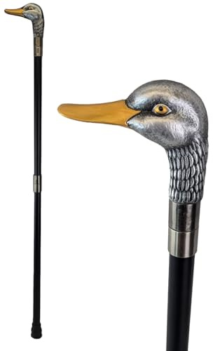 Gehstock mit Entenmotiv, 95 cm, Gelb