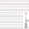 Mineup 100 Pièces Clous Pour Pistolet À Clous, 7.3 Mm Cloueur Beton, Clous Pour Mini, Clous En Acier Manuel, Cloueur Beton Clou Beton Pour Murale En Béton Et Plafond De Conduit De Câble De Fixation
