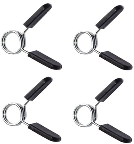 4 Abrazaderas de Muelle para manillares, 25 mm Clip de Muelle para manillares, Pesas Cortas, Levantamiento de Pesas, Entrenamiento de Fuerza, Cortas, Levantamiento de Pesas