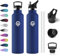 Gourde Inox 1L, Bouteille en Acier Inoxydable, Gourde Isotherme avec Paille, Anti-Fuite, sans BPA, Bouteille d'eau Isolée, Gourde Reutilisable pour Enfant, Adultes, École, Alpinisme, Extérieur