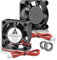 GDSTIME Lot de 2 ventilateurs 40 x 40 x 10 mm 24 V 4010 double roulement à billes 40 mm 2 broches 7500 tr/min avec câble de 100 cm