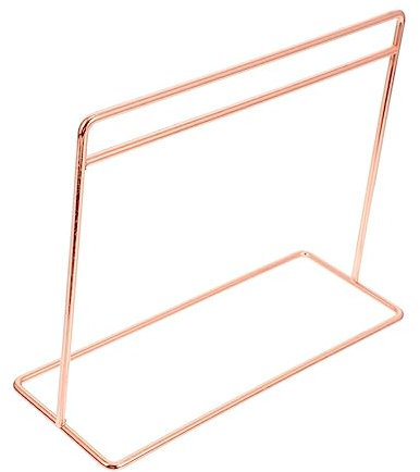 SOPOTUTU Mini Porte-Vêtements pour Maison De Poupée Cintres Modernes pour Enfants Porte-Manteau Miniature pour Fille Mini Porte-Vêtements en Fer Doré Rose