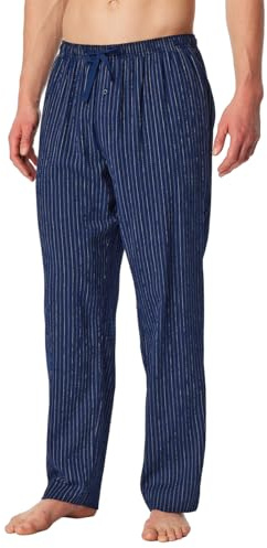 Schiesser Herren Schlafhose Pyjamahose lang Webware Seersucker - Mix + Relax