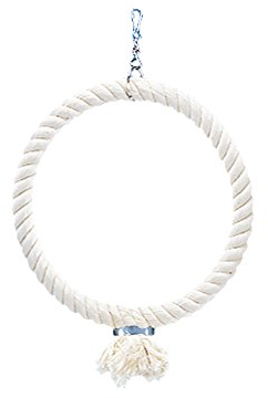 Nobby Cage Toy, Kletterring aus Baumwolle weiß mittel; 29 cm