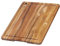 Planche à découper rectangulaire avec rigole
