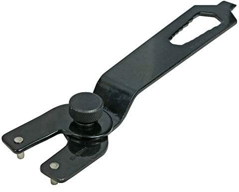 Faithfull FAIPINKEY Adjustable Angle Grinder Pin Key Wrench, Capacity 15-52 mm, black