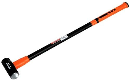 Neilsen CT1294-6lb Sledgehammer with 33in Fibreglass Shaft and Thermoplastic Rubber Grip – Ideal for Striking and Construction Tasks