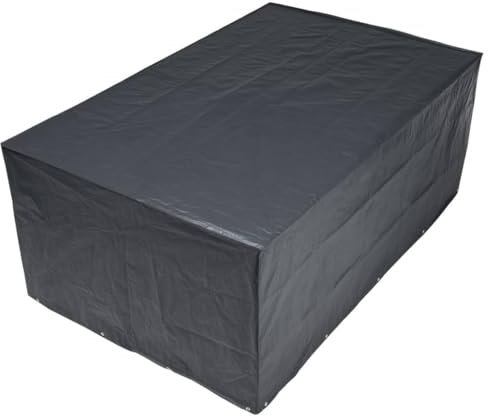 Housse de protection salon de jardin rectangle 8 places 325x205 cm gris/noir GRAPHITE noir