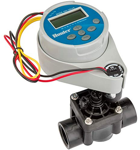 Hunter NODE100 NODE-100 Batterie-Controller mit Magnetspule, klein, blau, grau