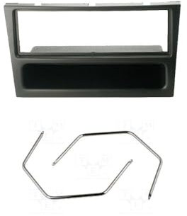 Audioproject A147 - Set di Mascherina per autoradio per Opel Corsa C Combo Omega B Astra G Vectra C Meriva A Agila Staffa di sblocco Nera