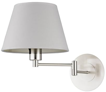 Lindby Wandleuchte, Wandlampe Innen Pola (Modern) in Alu aus Textil (1 flammig E27) - Wandleuchten Wandstrahler Wandbeleuchtung Schlafzimmer/Wohnzimmer Wohnzimmerleuchte